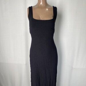 L Space Women’s Mara Sleeveless Square-Neck Dress – Black – Size M